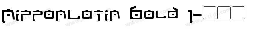 NipponLatin Bold 1字体转换